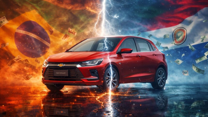 Chevrolet Onix 0km custa R$ 63 mil no Paraguai, enquanto no Brasil passa de R$ 100 mil