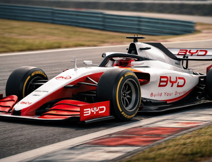 BYD mira a Fórmula 1 como estratégia para fortalecer a marca