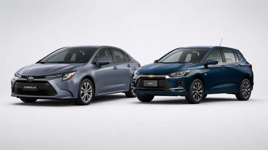 Onix e Corolla dominam mercado de seminovos de até 3 anos na Região Norte