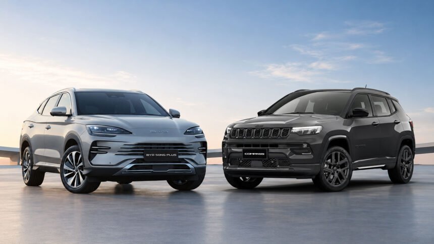 BYD Song Plus supera Jeep Compass em tecnologia e consumo; veja qual vale mais