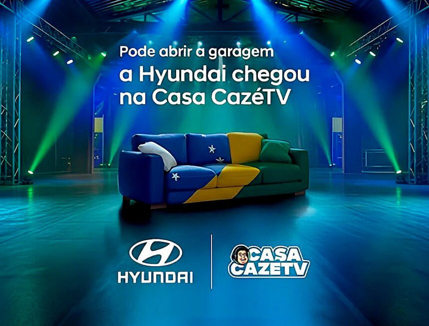 Hyundai aposta na CazéTV para disputar público jovem na Copa de 2026