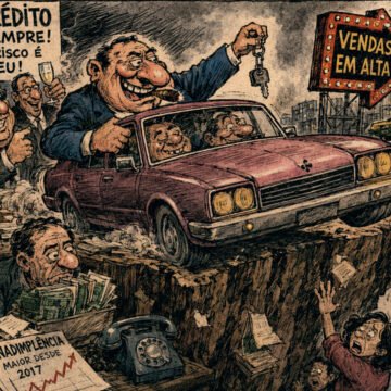 O país onde a inadimplência sobe e os bancos seguem financiando carros